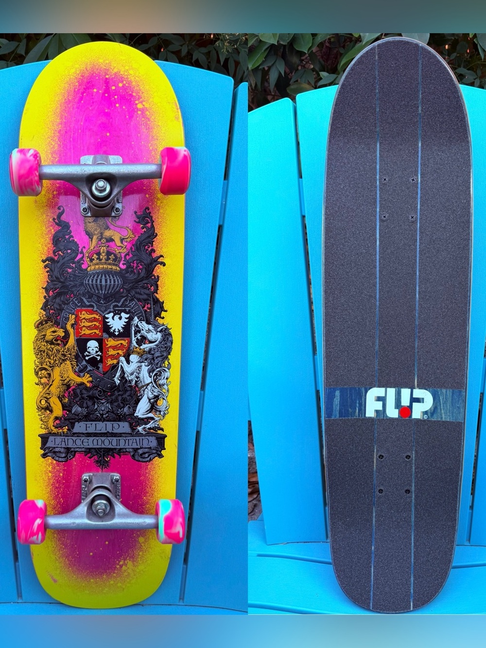Flip Skateboards Lance Mountain Crest Complete Skateboard 8.75” - Tracker Trucks